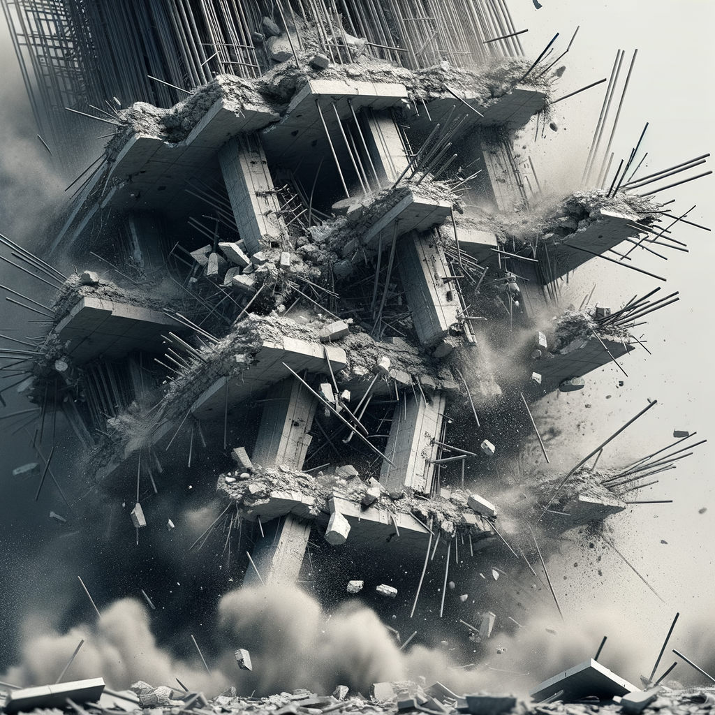 Разрушение железобетонной конструкции