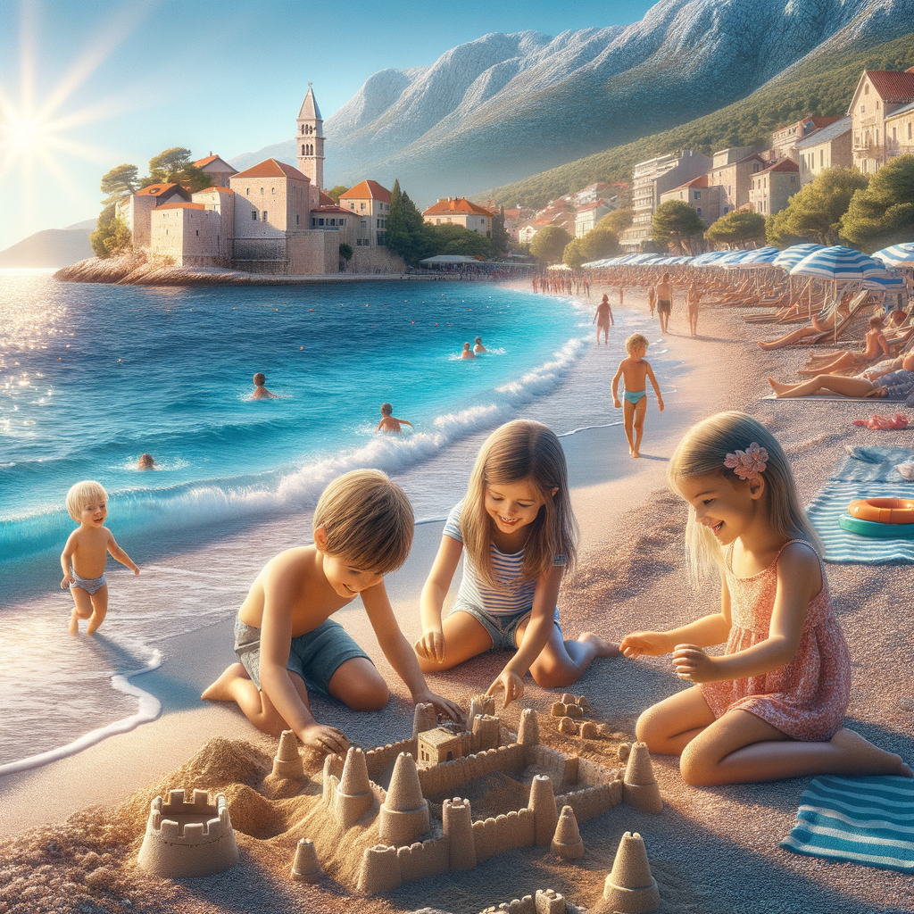 real photo white children's croatia sea