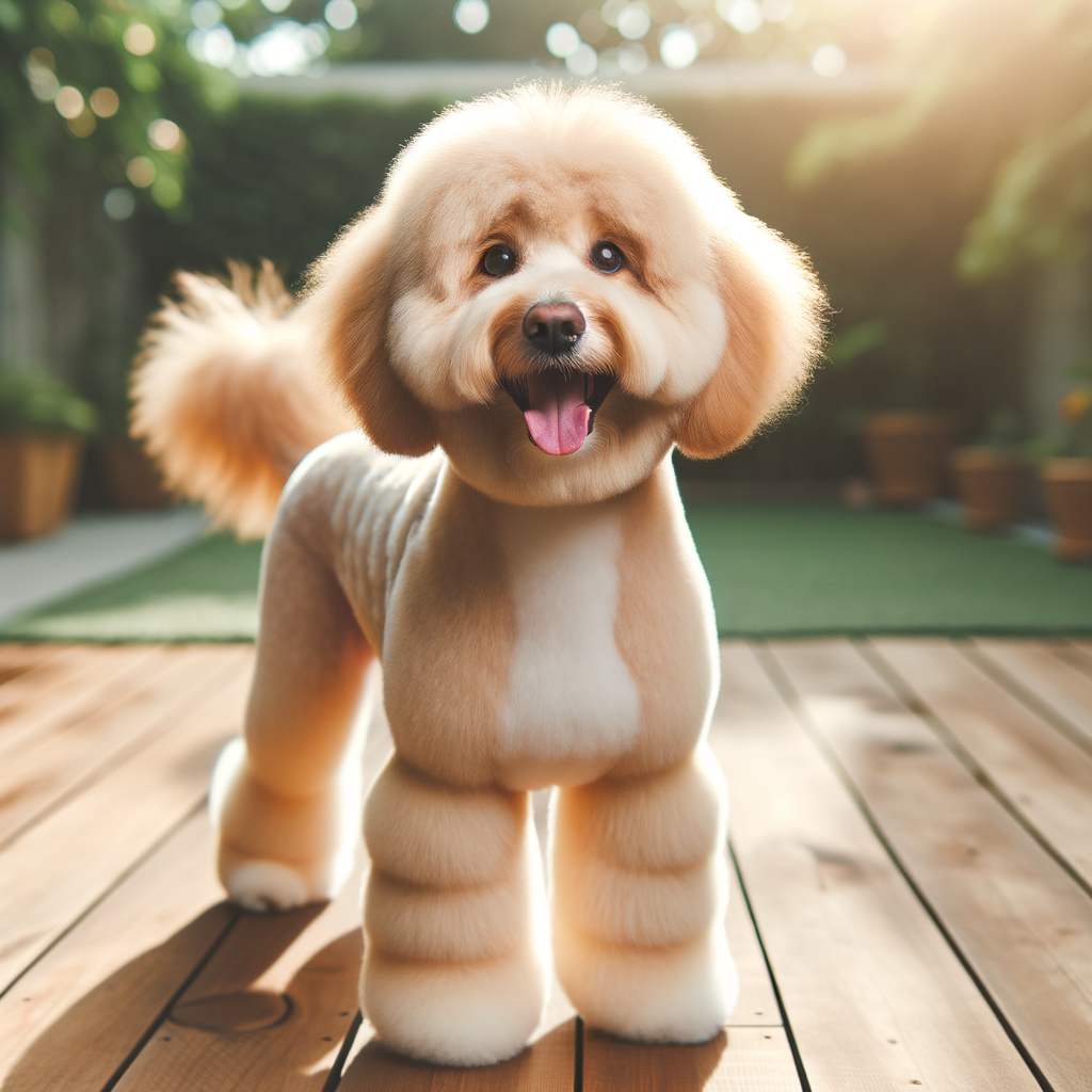 Dog with fresh haircut
