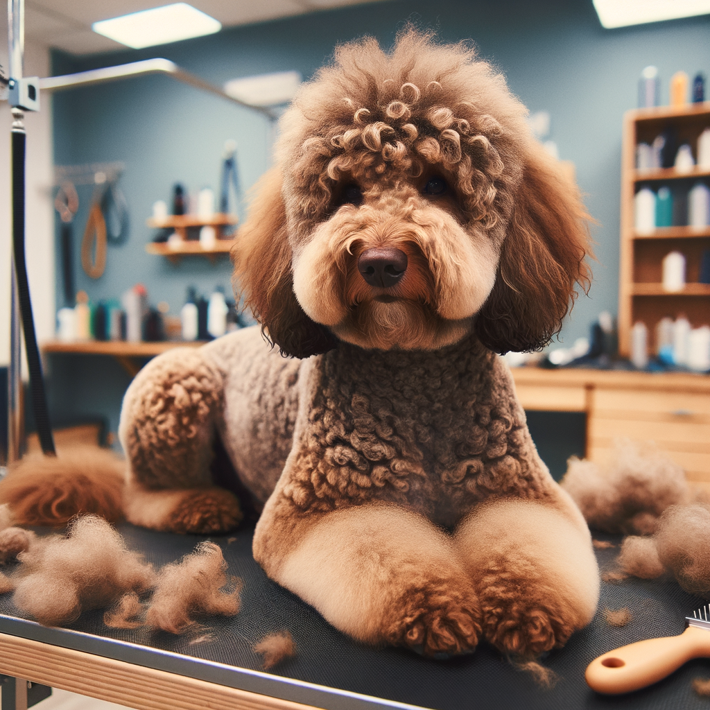 Dog with fresh haircut