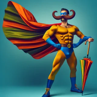 Funny superhero, ultra realistic 8k