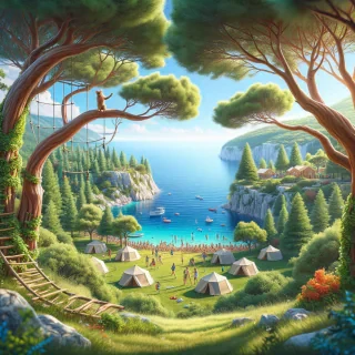 real photo children's camp zaostrog croatia without tents