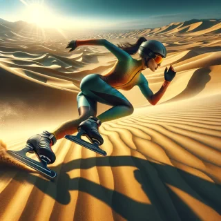 Speed scater in the dessert